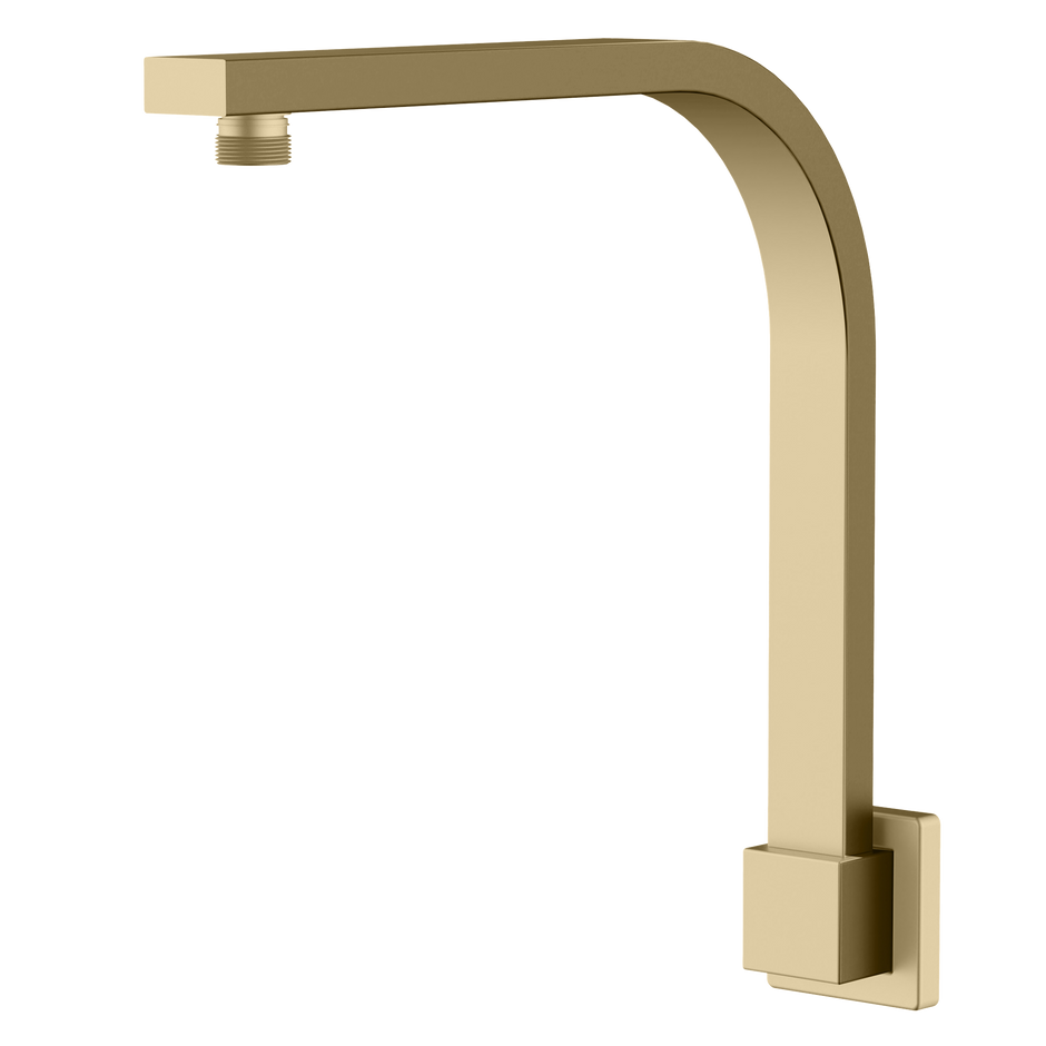 Monaco Raised Wall Mounted Shower Arm in Classic Gold