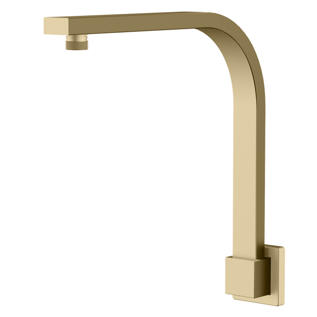 Monaco Raised Wall Mounted Shower Arm in Classic Gold
