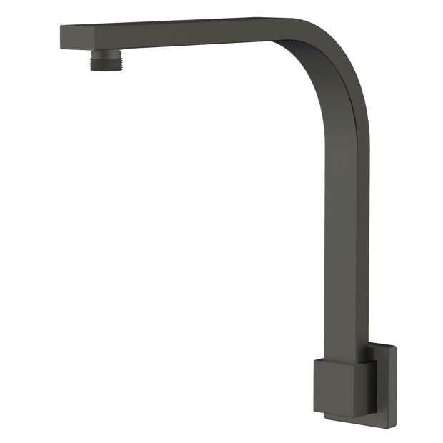Monaco Raised Wall Mounted Shower Arm in Gunmetal