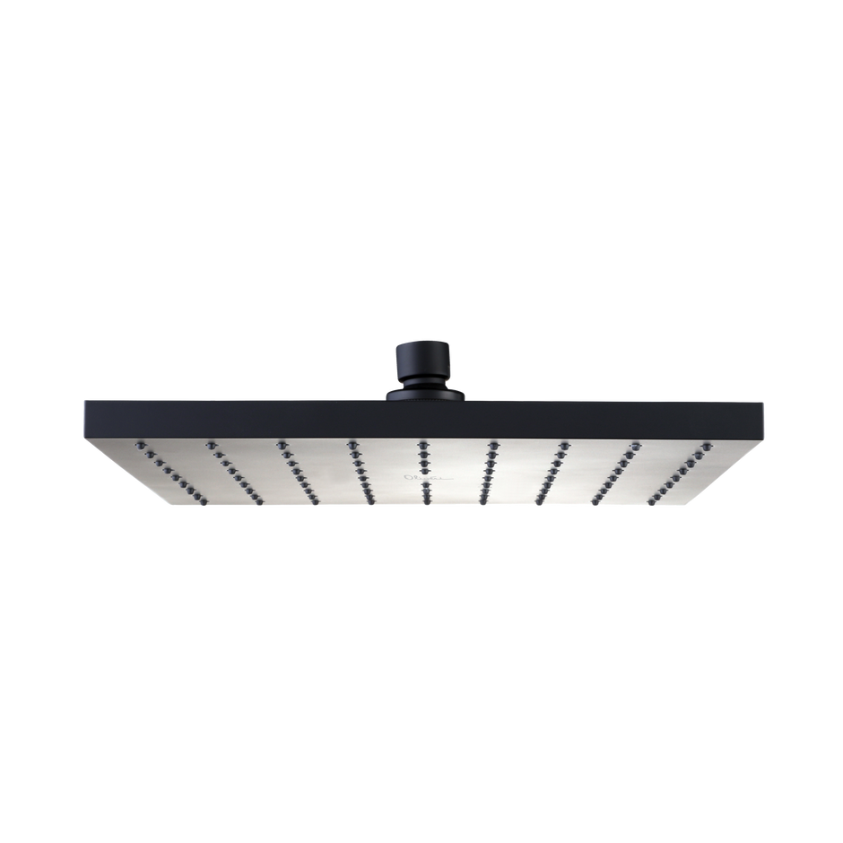 Monaco Shower Rose 250mm in Matte Black
