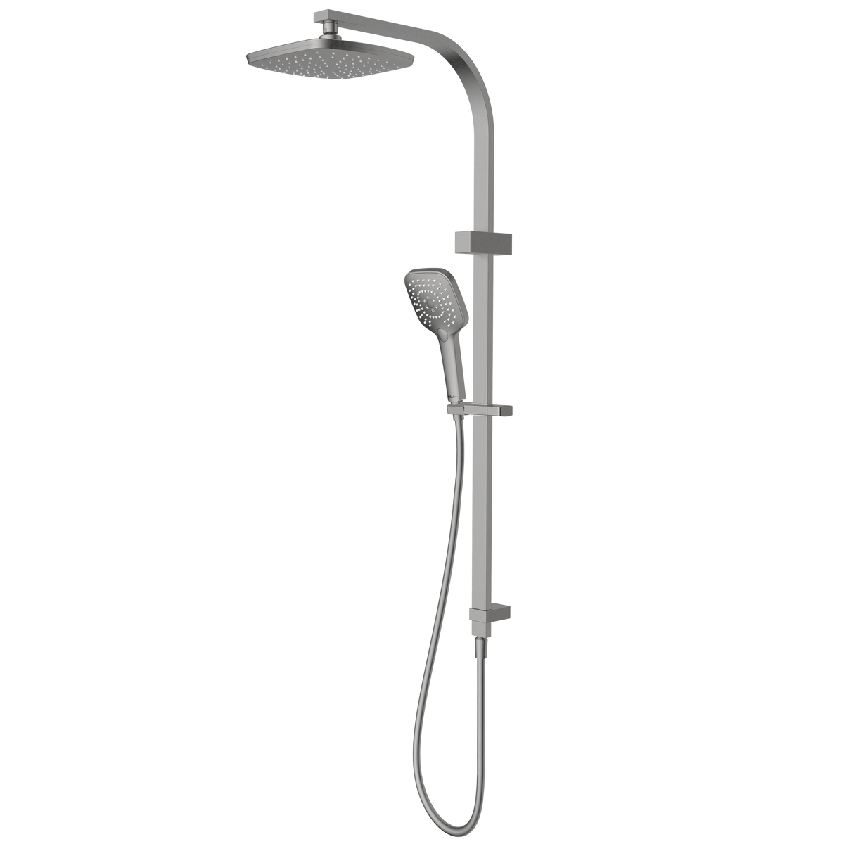 Monaco Dual Shower Set in Brushed Nickel