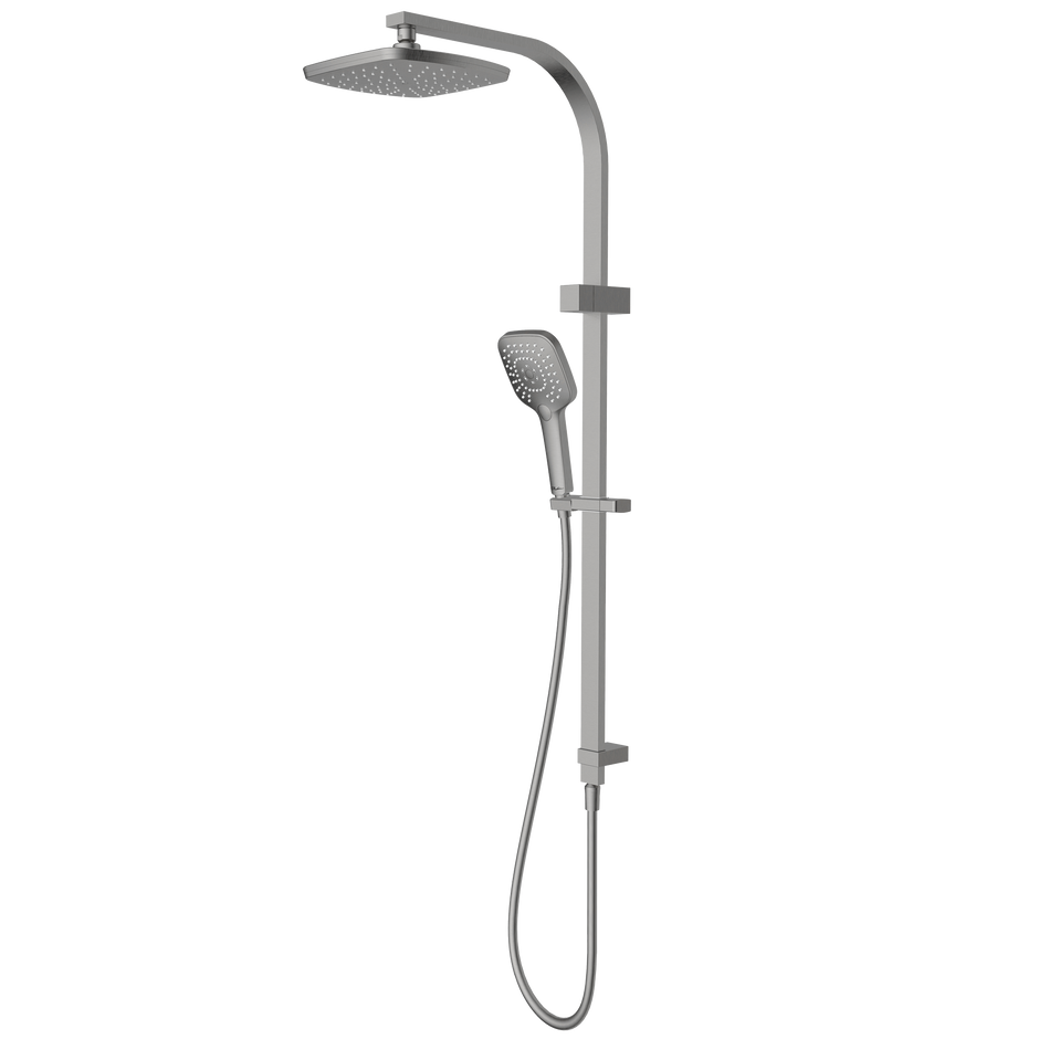 Monaco Dual Shower Set in Brushed Nickel