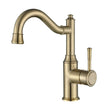 Montpellier Shepherd’s Crook High Rise Basin Mixer - brushed-bronze