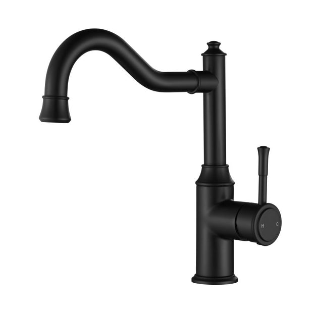 Montpellier Shepherd’s Crook Kitchen Mixer - matte-black