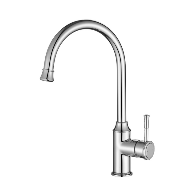 Montpellier Gooseneck Kitchen Mixer - chrome