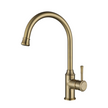 Montpellier Gooseneck Kitchen Mixer - brushed-bronze