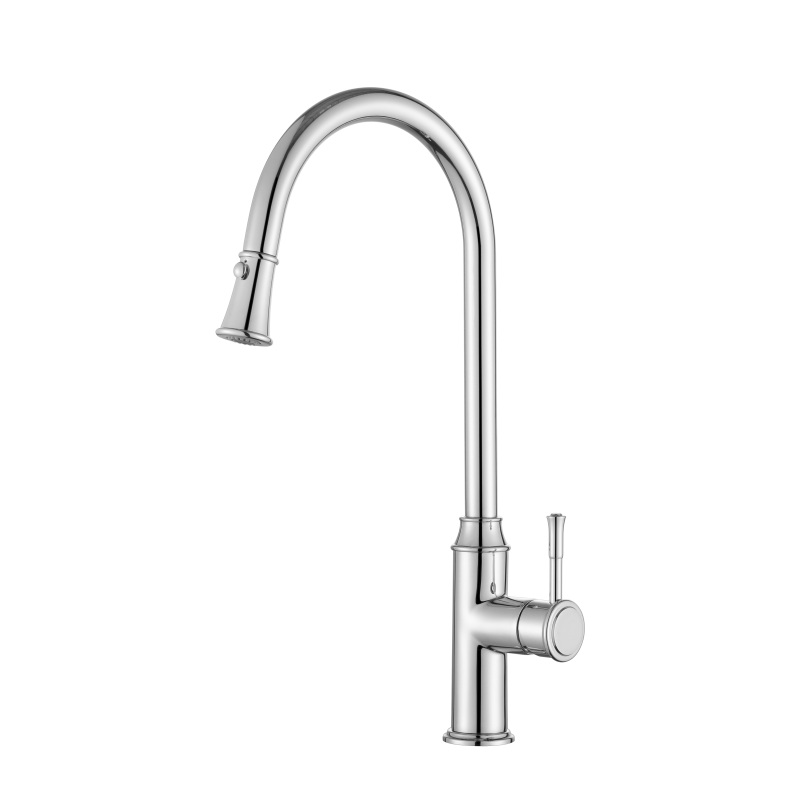 Montpellier Pull-Out Kitchen Mixer - chrome