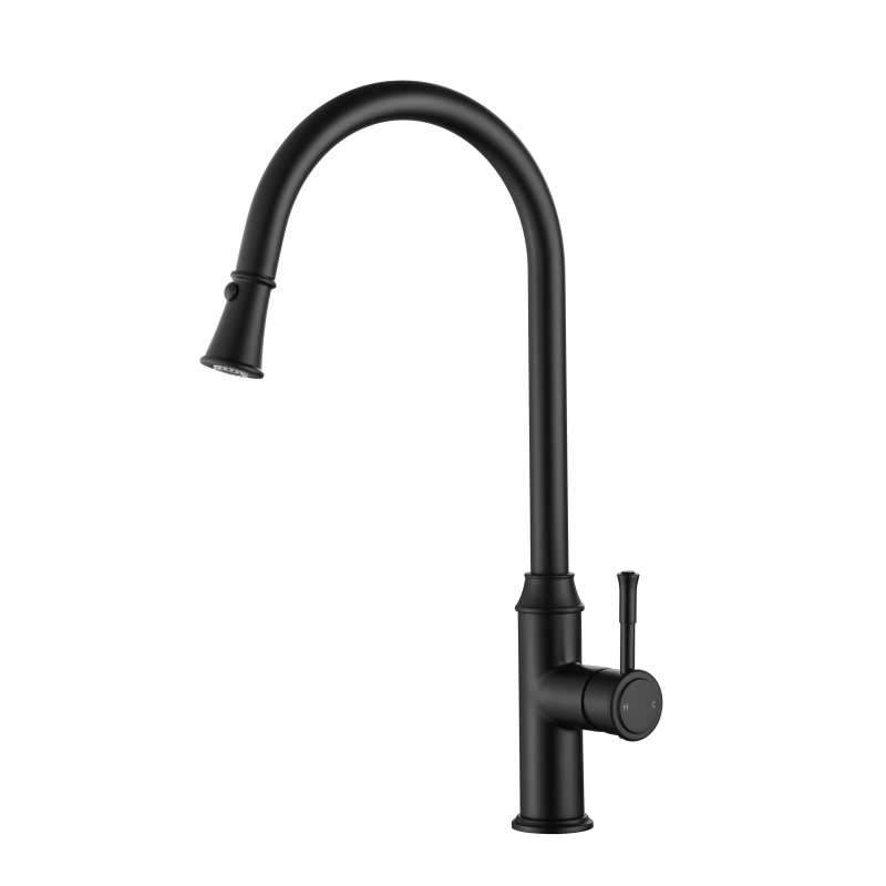 Montpellier Pull-Out Kitchen Mixer - matte-black