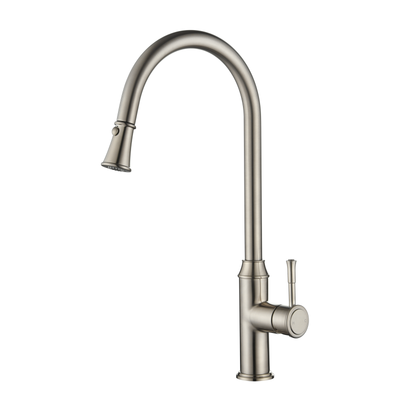 Montpellier Pull-Out Kitchen Mixer - brushed-nickel
