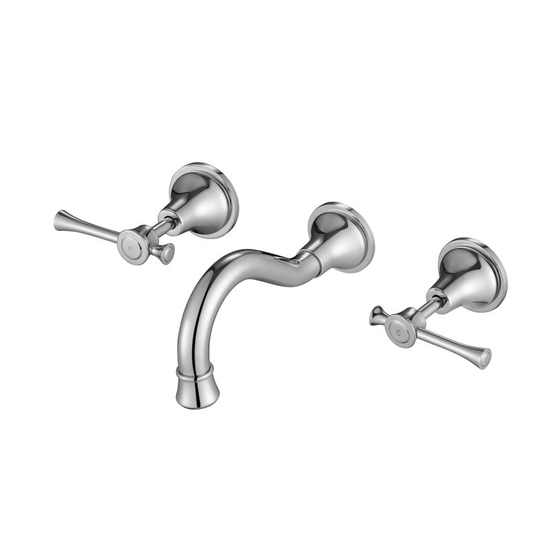 Montpellier Wall Spa & Sink Set - chrome