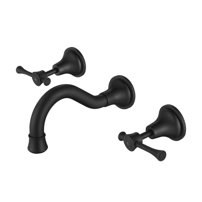 Montpellier Wall Spa & Sink Set - matte-black