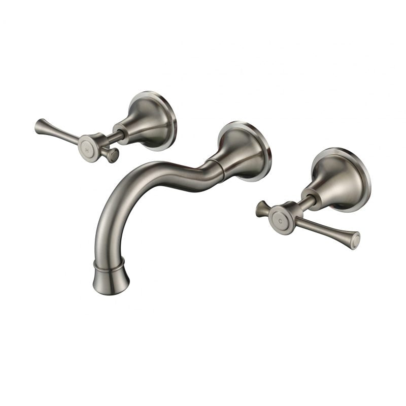 Montpellier Wall Spa & Sink Set - brushed-nickel