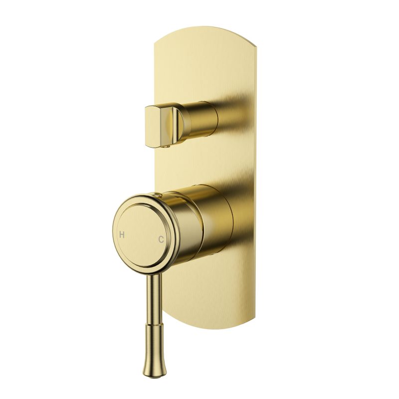 Montpellier Shower Diverter Mixer - brushed-bronze