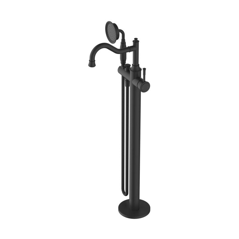 Montpellier Freestanding Bath Mixer with Hand Shower - matte-black