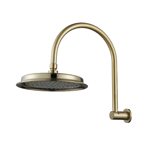 Montpellier Shower Arm With Shower Head - brushed-bronze