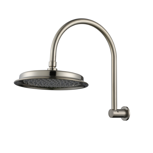 Montpellier Shower Arm With Shower Head - brushed-nickel