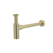 Round bottle trap for 32mm basin waste - PVD Tiger Bronze