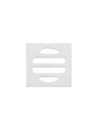 Square Floor Grate Shower Drain 50mm outlet - Polished Chrome