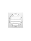Square Floor Grate Shower Drain 80mm outlet - Polished Chrome