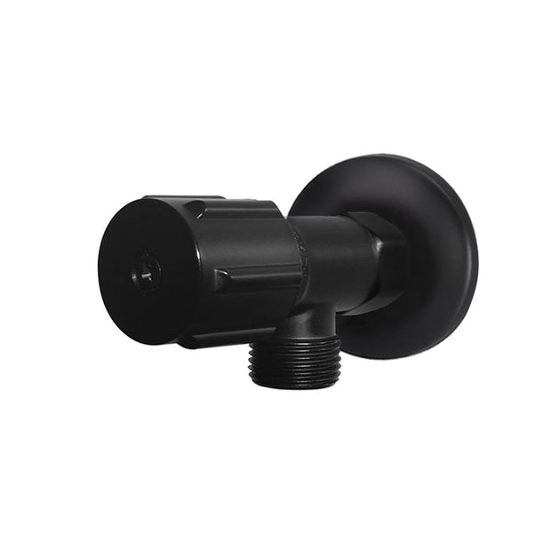 Round Mini Stop Cistern Tap with backplate