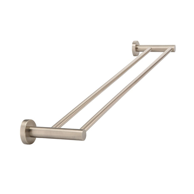 Round Double Towel Rail 600mm