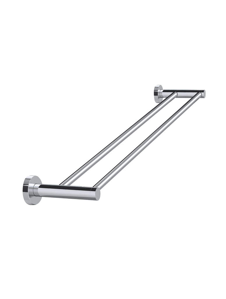 Round Double Towel Rail 600mm