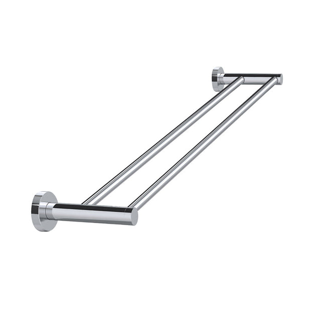 Round Double Towel Rail 600mm