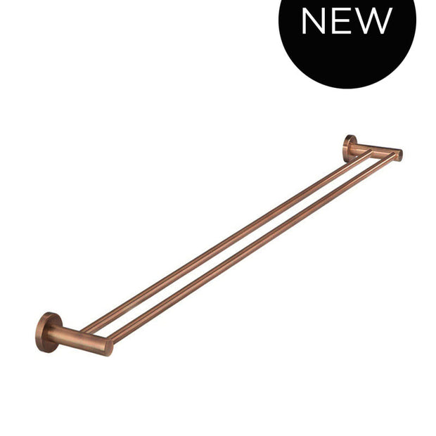 Round Double Towel Rail 900mm