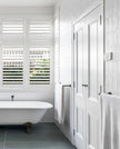 Round Double Towel Rail 900mm - Shadow Gunmetal