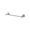 Round Single Towel Rail 300mm - Polished Chrome