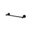 Round Single Towel Rail 300mm - Matte Black