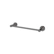 Round Single Towel Rail 300mm - PVD Shadow Gunmetal