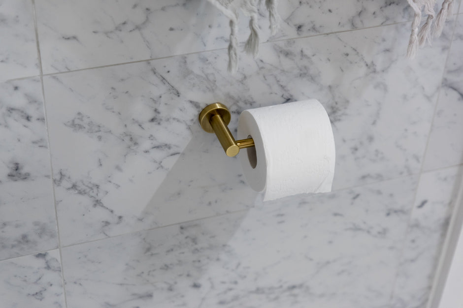 Round Toilet Roll Holder - PVD Tiger Bronze