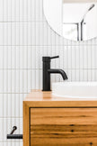 Round Toilet Roll Holder - Matte Black