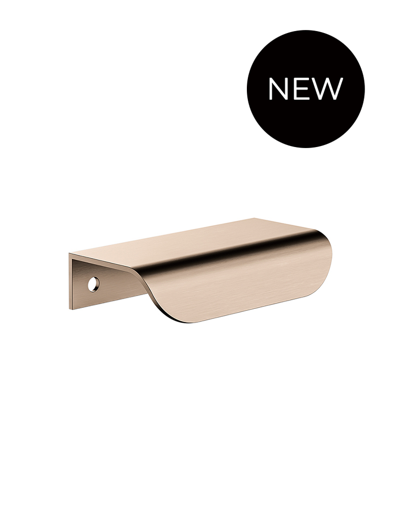 Öppen Edge-Pull 75mm Cabinet Handle (Brushed)