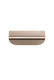 Öppen Edge-Pull 75mm Cabinet Handle (Brushed) - PVD Champagne