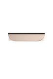 Öppen Edge-Pull 75mm Cabinet Handle (Brushed) - PVD Champagne