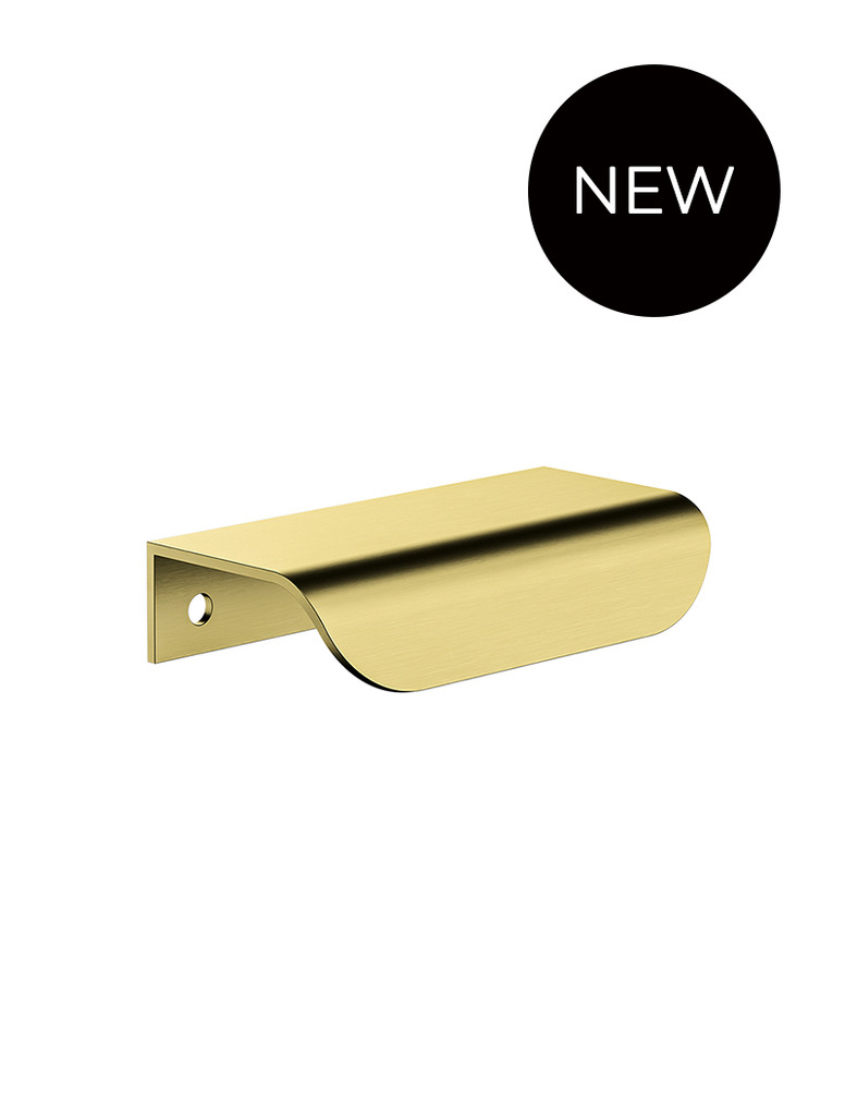 Öppen Edge-Pull 75mm Cabinet Handle (Brushed)