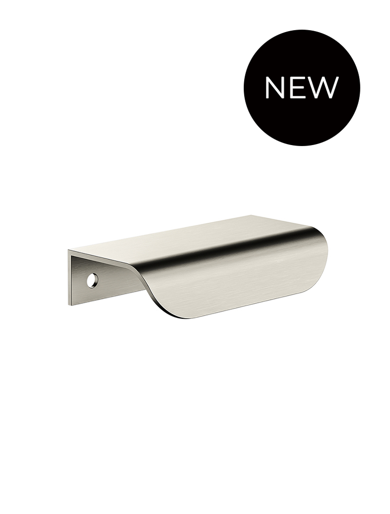 Öppen Edge-Pull 75mm Cabinet Handle (Brushed)