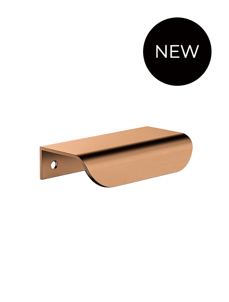 Öppen Edge-Pull 75mm Cabinet Handle (Brushed)