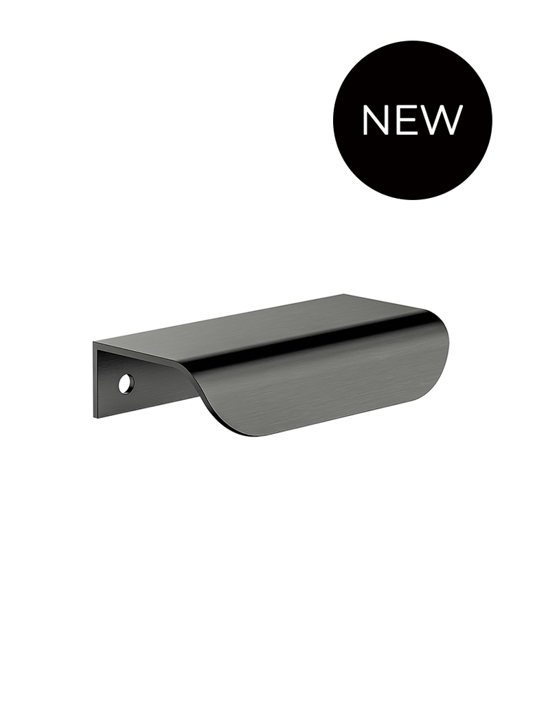 Öppen Edge-Pull 75mm Cabinet Handle (Brushed)