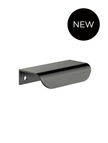 Öppen Edge-Pull 75mm Cabinet Handle (Brushed)