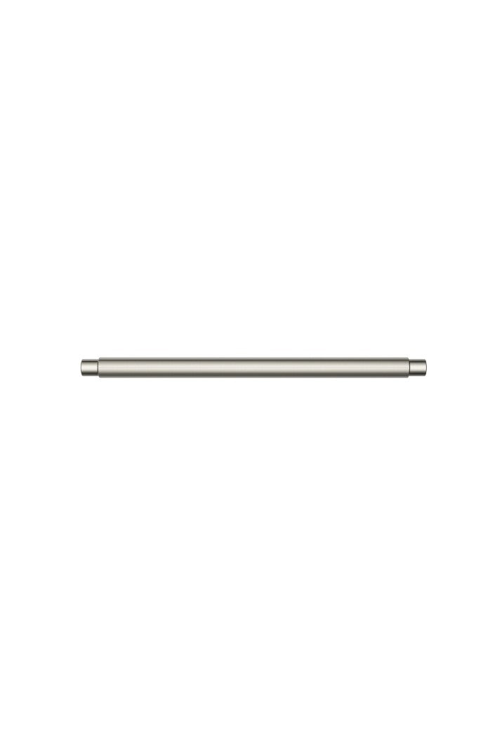 Öppen Round Pull 200mm Cabinet Handle (Linear Knurled) - PVD Brushed Nickel