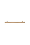 Öppen Round Pull 200mm Cabinet Handle (Linear Knurled) - Lustre Bronze
