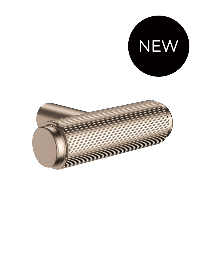 Öppen T-Pull Cabinet Handle (Linear Knurled)