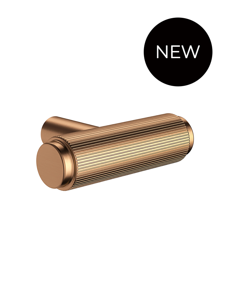 Öppen T-Pull Cabinet Handle (Linear Knurled)