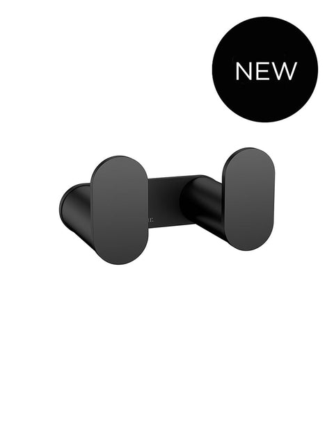 Meir Curva Double Robe Hook, Matte Black