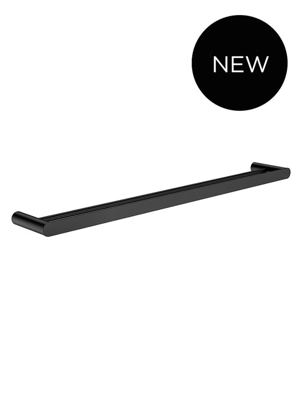 Meir Curva Double Towel Rail 800mm, Matte Black