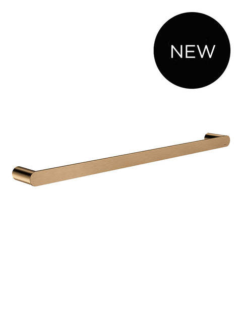 Meir Curva Single Towel Rail 600mm, PVD Lustre Bronze