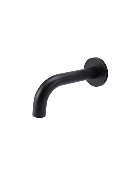 Universal Round Curved Spout 130mm in Matte Black
